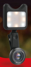 APEXEL LED Selfie Light Fill-in light +0.36X Wide Angle Lens + 15X Macro Lens Kit For iPhone Samsung phones