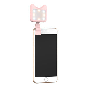 APEXEL LED Selfie Light Fill-in light +0.36X Wide Angle Lens + 15X Macro Lens Kit For iPhone Samsung phones